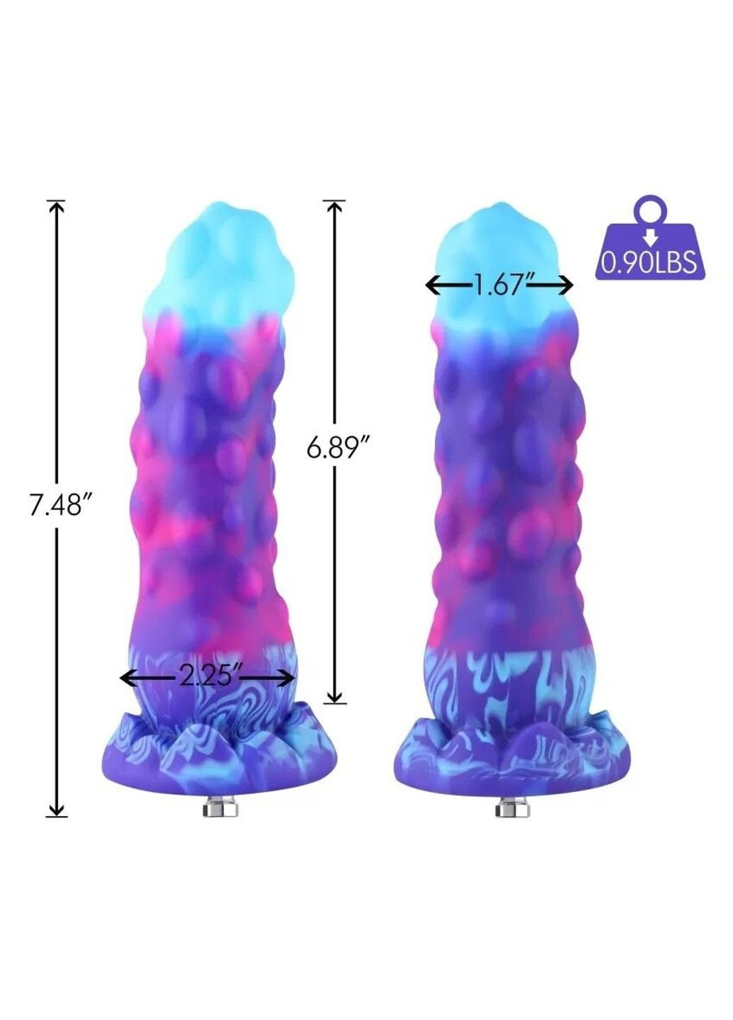 Дилдо 7.48" Silicone Dildo HSA138 Hismith (348517731)