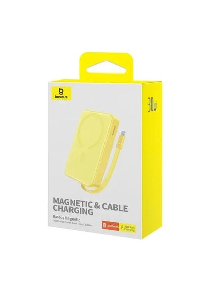 Универсальная мобильная батарея Magnetic Mini 10000mAh, 30W Yellow (P1002210BY23-00) Baseus (402010741)