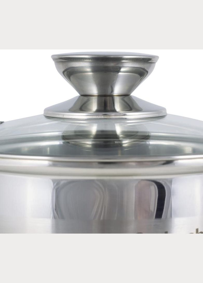 Кастрюля Casserole из нержавеющей стали 1700мл со стеклянной крышкой Ofenbach (372174235)