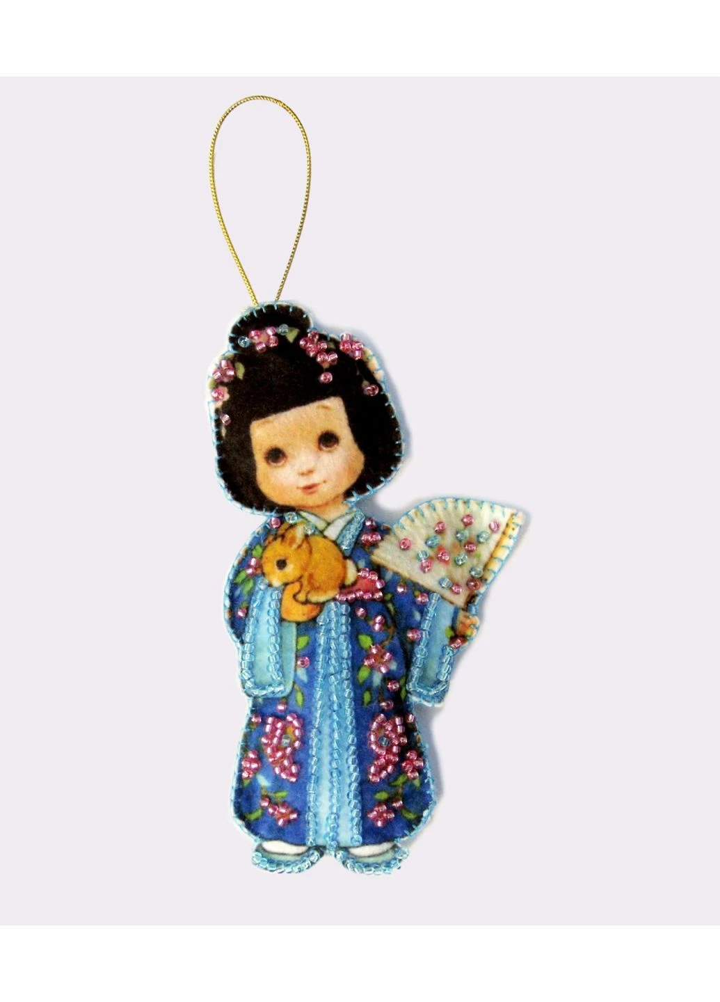 Набор для вышивания бисером F047 Кукла. Япония 12 х 7 см Butterfly (381193358)