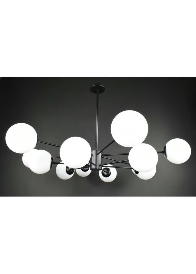 Люстра потолочная на 12 лампочек 27762 Черный 40-70х116х116 см. Sunnysky (324396012)