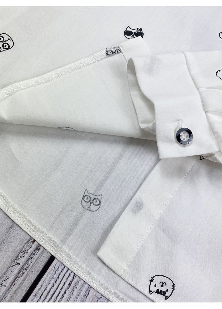 Белая блузка Mevis демисезонная