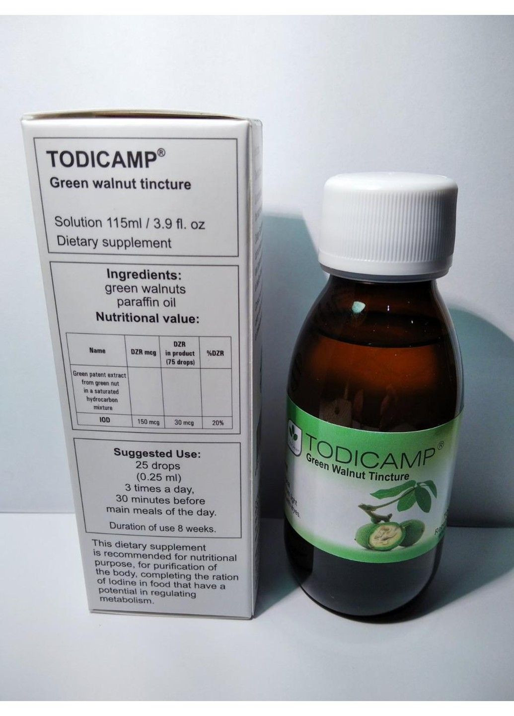 Тодикамп настойка грецкого ореха на керосине 115 мл srl Todicamp (317257130)