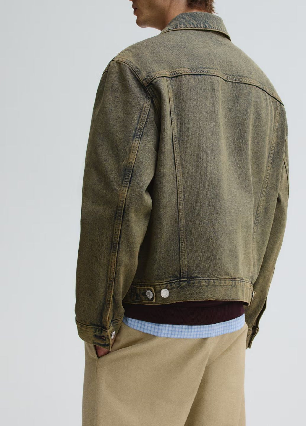 Оливкова (хакі) демісезонна куртка H&M