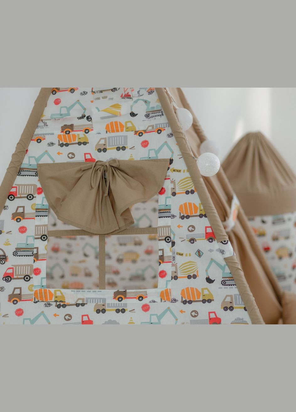 Вігвам для дитини Машинки з матрасиком БОН БОН + кошик для іграшок + гойдалка балансир. Повний комплект! No Brand (316257090)