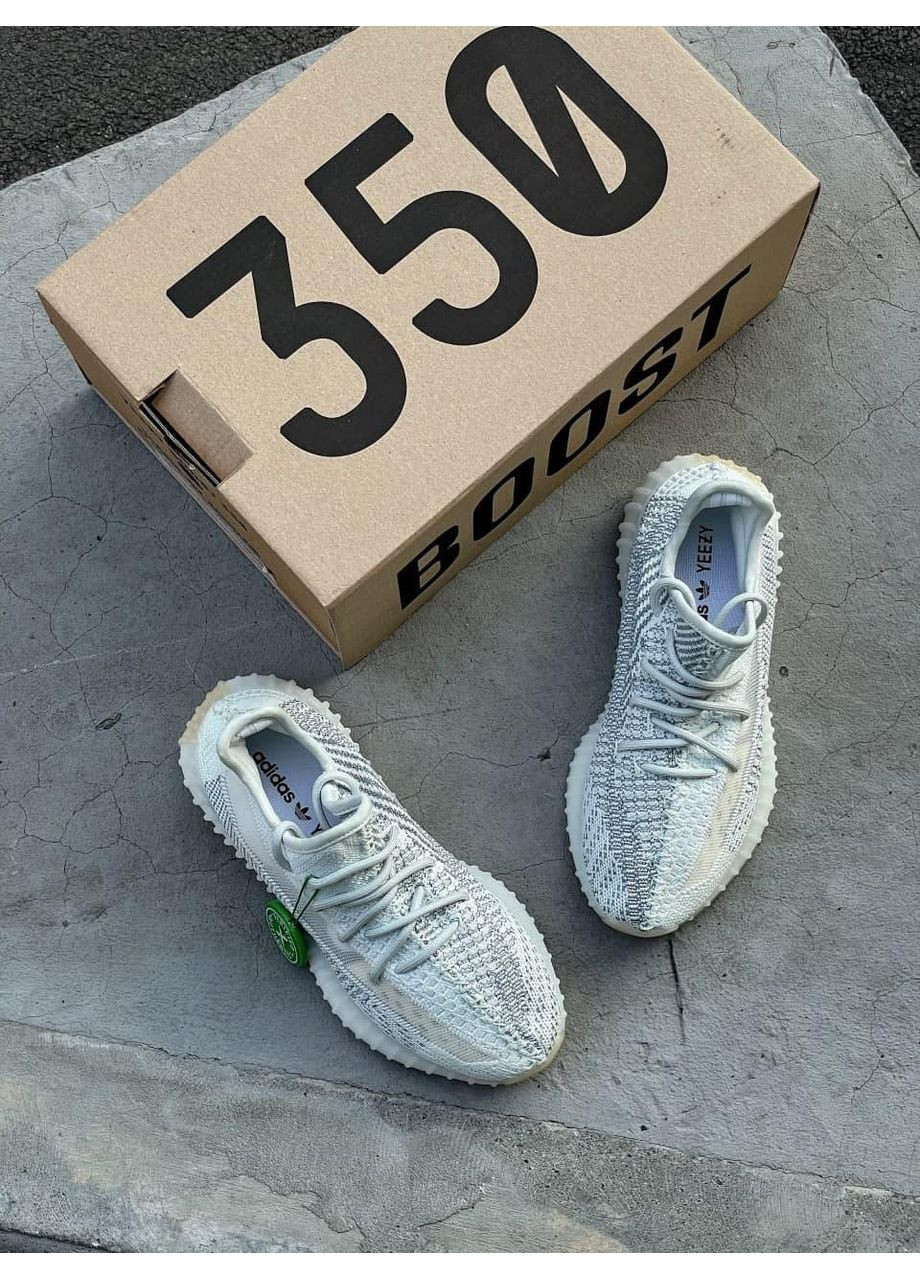 Салатові Осінні кросівки чоловічі adidas yeezy 350 v2 cloud white mint адідас ізі буст No Brand