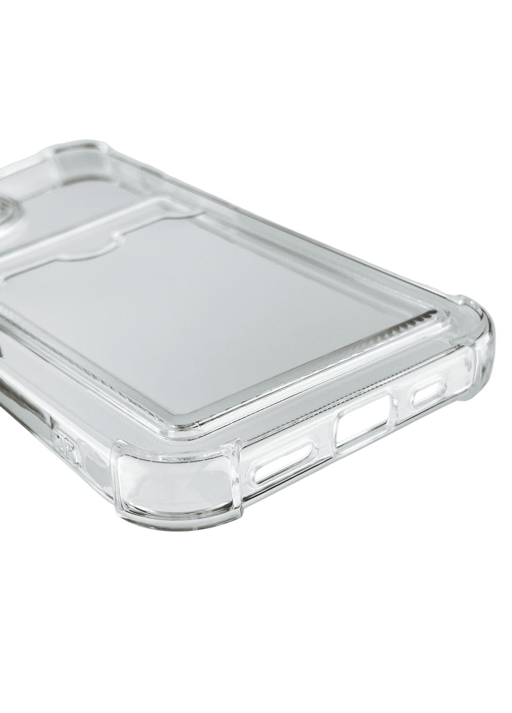 Чехол для iPhone 15 с бронь углами с карманом для визиток карточек k-pop на айфон 15 прозрачный Apple (366019600)