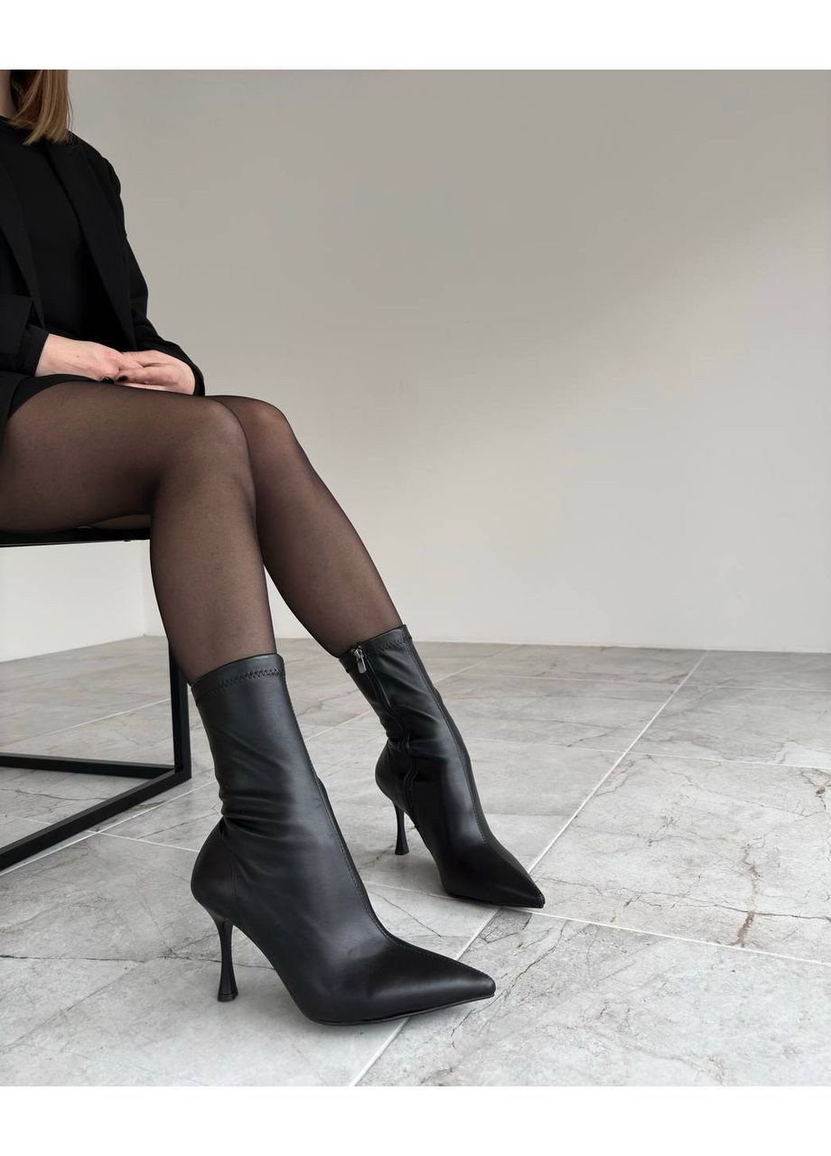 Чорні ботильйони демі No Brand