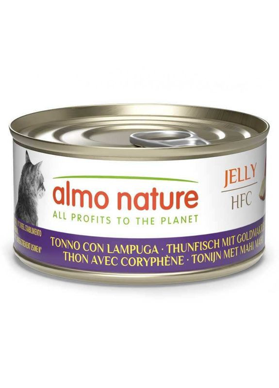 HFC Jelly Adult Cat Tuna&Mackerel - Консервированный корм с тунцом и макрелью для взрослых кошек - 70 г Almo Nature (362095642)