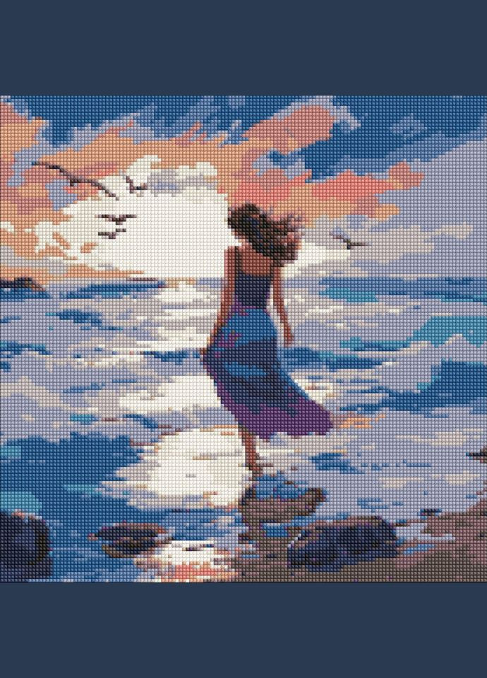 Алмазная мозаика «Прекрасная стихия» AMO7965 40х40см IDEYKA (340961660)