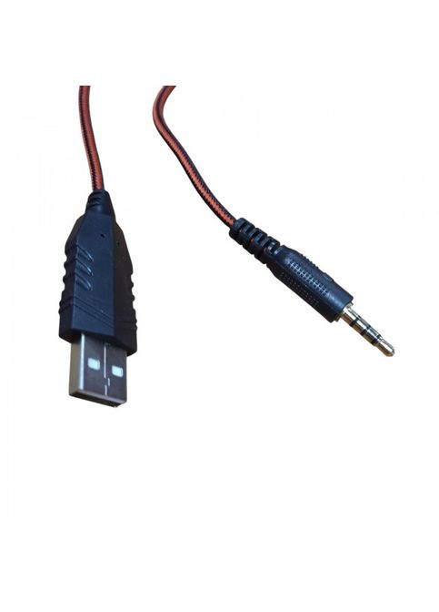 Ігрові дротові навушники IMENSO IMS-E1007 RGB USB+3.5 Сині MDR No Brand (371794310)