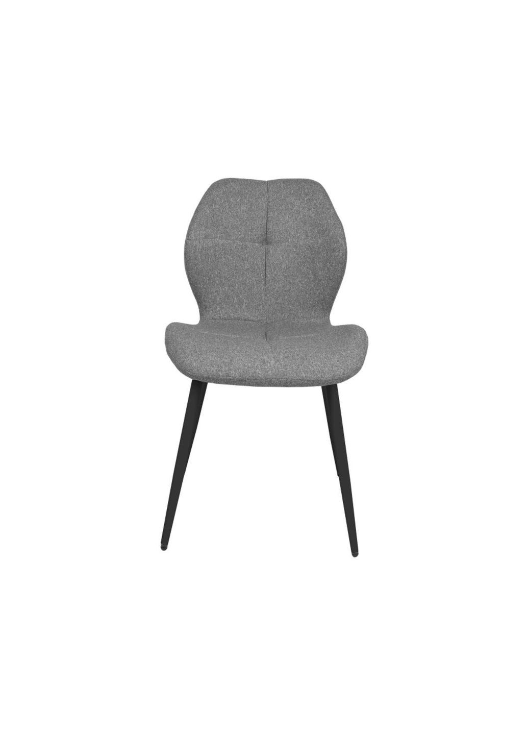 Стул DALE черный металл/серый тк. Intarsio (365461530)