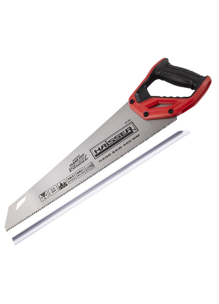 Ножовка по дереву двухкомпонентная рукоятка 11TPI 3D 400 мм Haisser (315555559)
