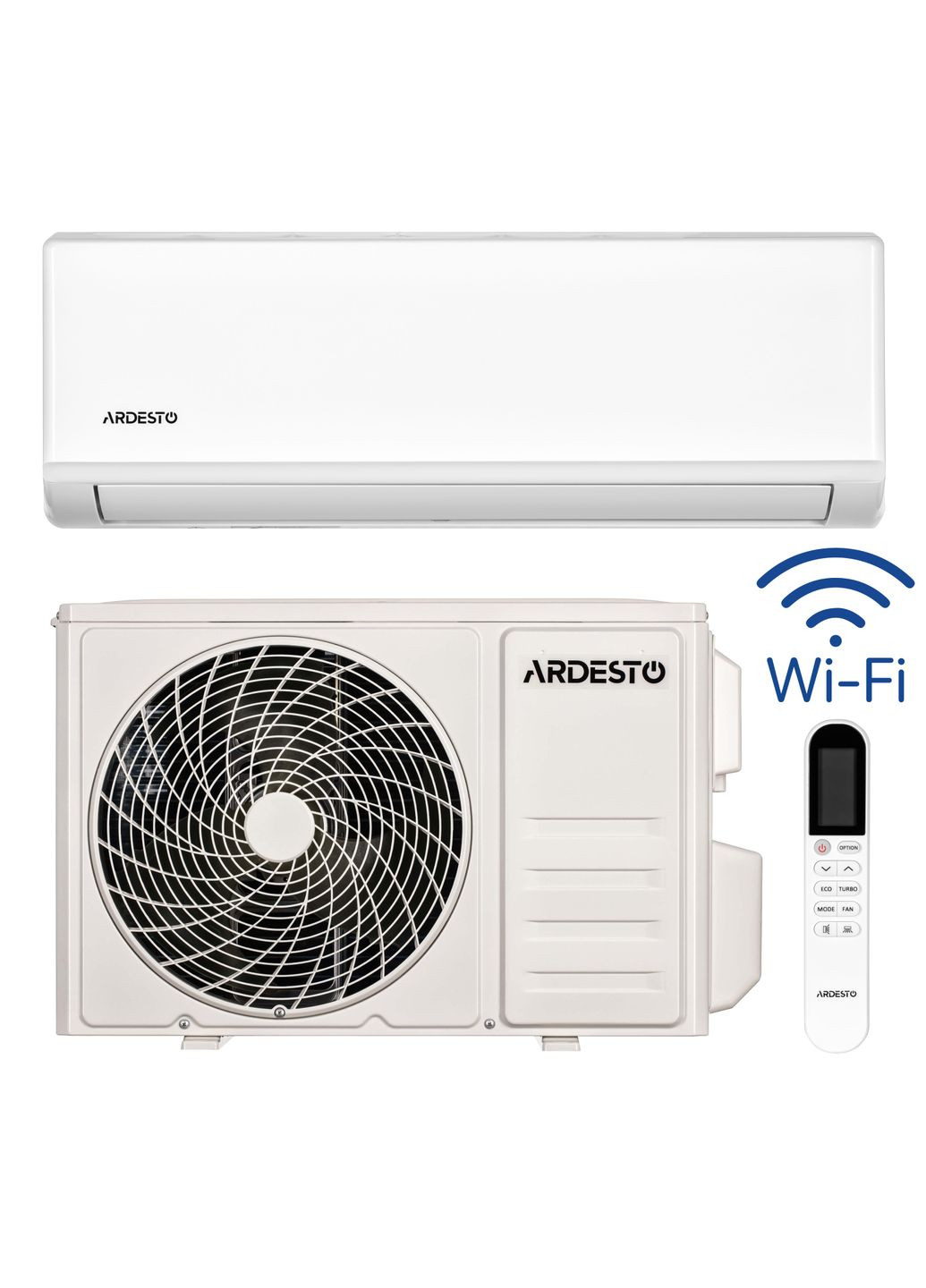 Кондиціонер CoolSmartPro 35м2 інвертор 12000BTU 3.5кВт A++/A+ -25°С Wi-Fi R32 білий Ardesto (363320840)
