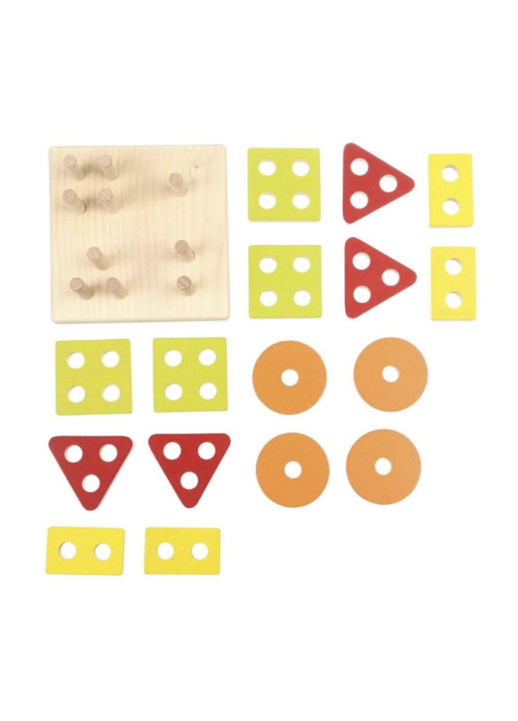 Дерев'яний конструктор Геометричний сортер колір різнокольоровий CB-00174685 Cubika (325812558)