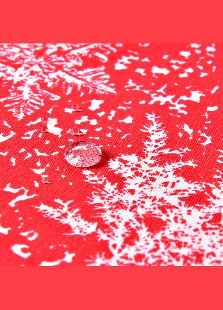 Скатертина Новорічна 170х260 см із водовідштовхувальним просоченням хвоя червона IDEIA (283037750)