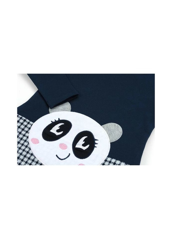 Синіти сукня з пандою (10565-98g-blue) Breeze (300624851)