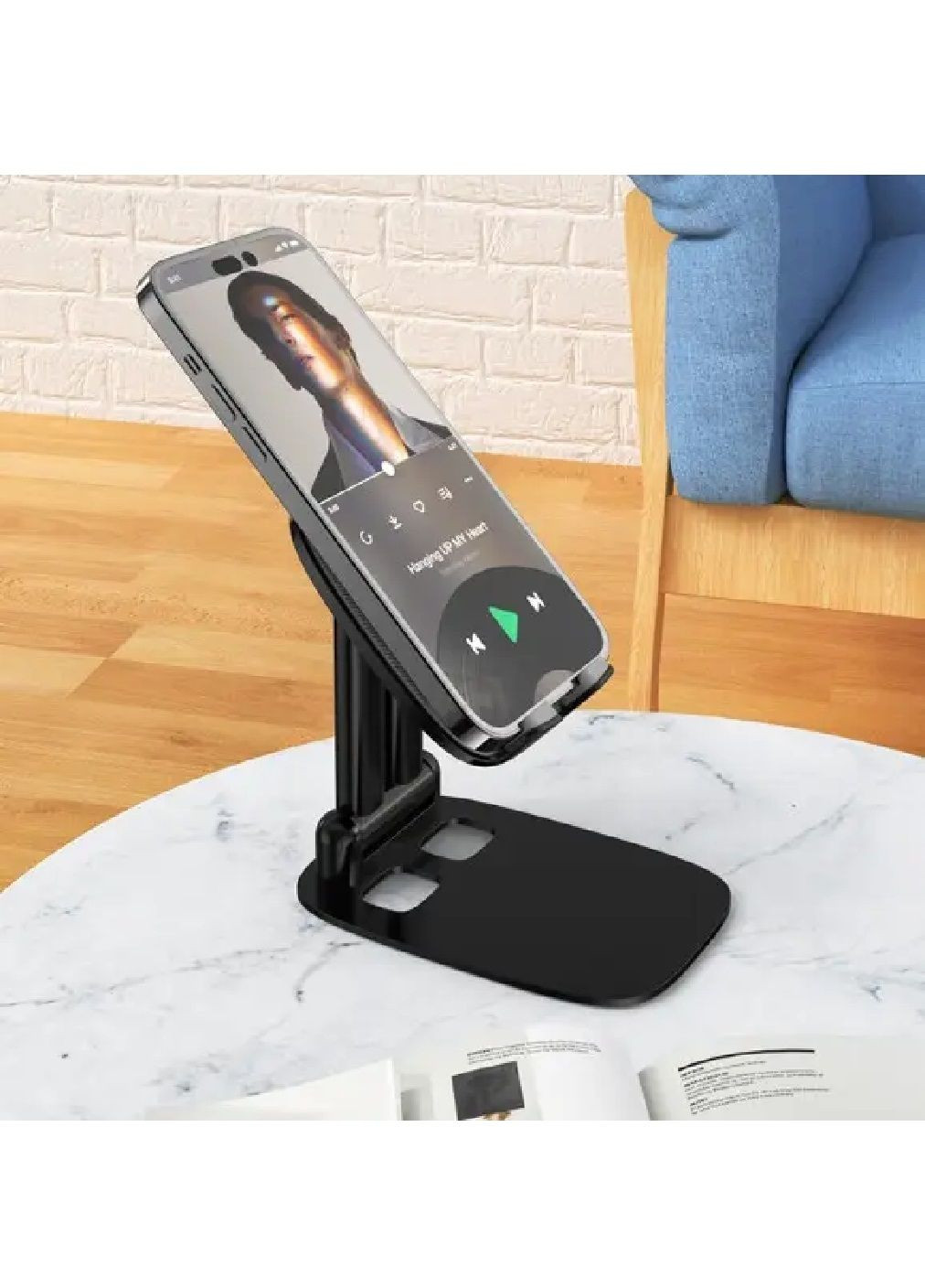 Тримач настільний для телефона з регулюванням кута нахилу до 90° висувним регульованим кронштейном (478993-Prob) Unbranded (315386737)