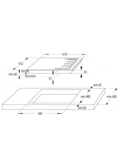 Варильна поверхня GTW641KB Gorenje (370617318)