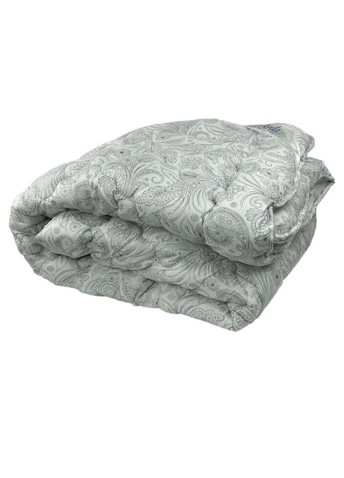 Одеяло полуторное закрытое Узор 20377 150х210 см серебристое Arda (328391757)