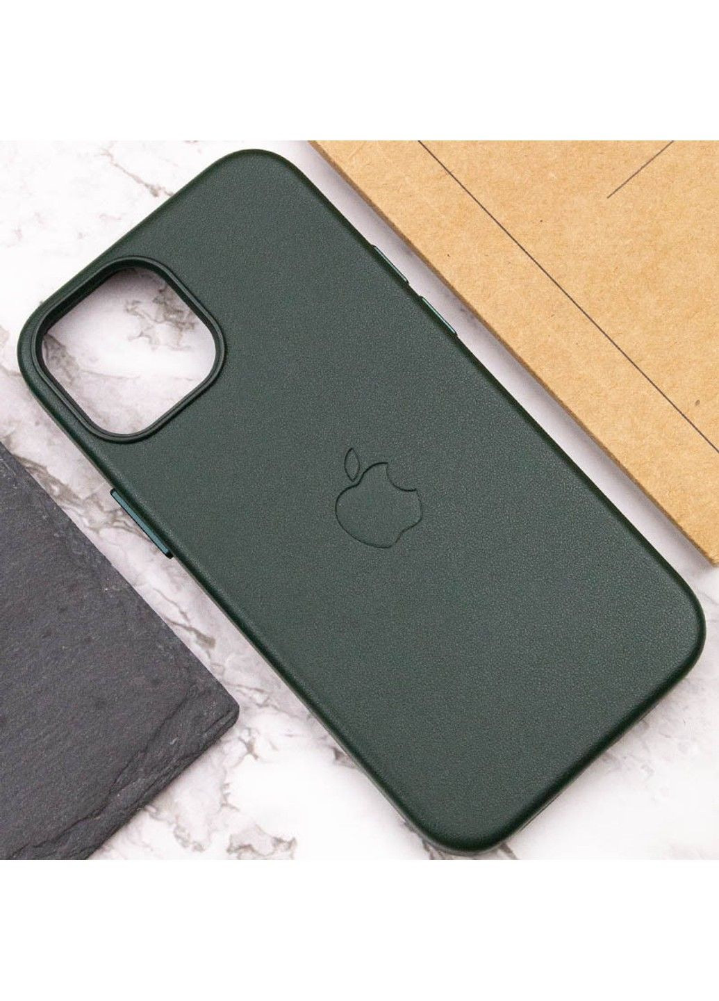 Кожаный чехол Leather Case (AAA) with MagSafe для Apple iPhone 12 Pro Max (6.7") Epik (294725086)