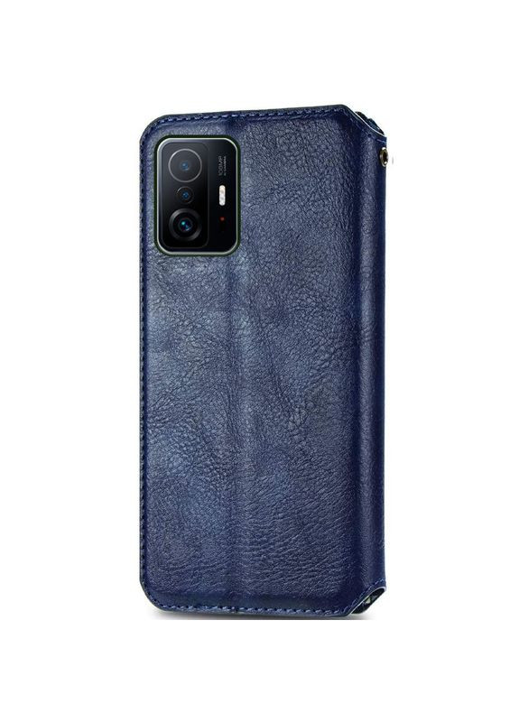 Шкіряний чохол-книжка Cubic для Xiaomi 11T / 11T Pro Синій Getman (337515820)