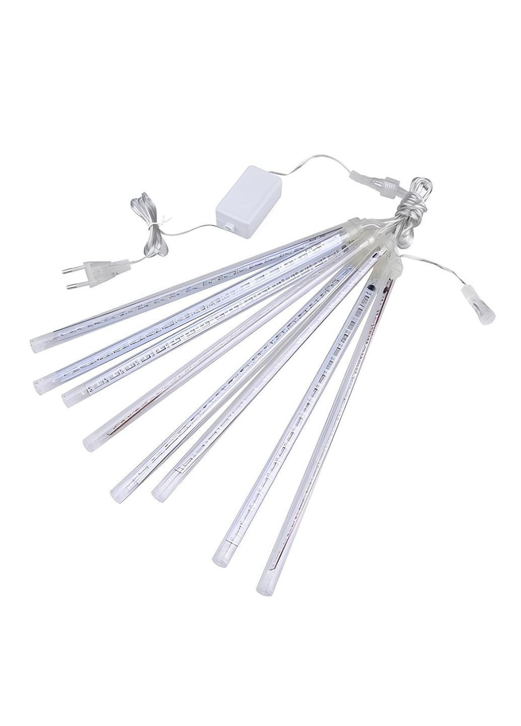 Светодиодная LED гирлянда-сосульки для фасада и улицы 50 см Белый теплый (2104618855) No Brand (370606362)