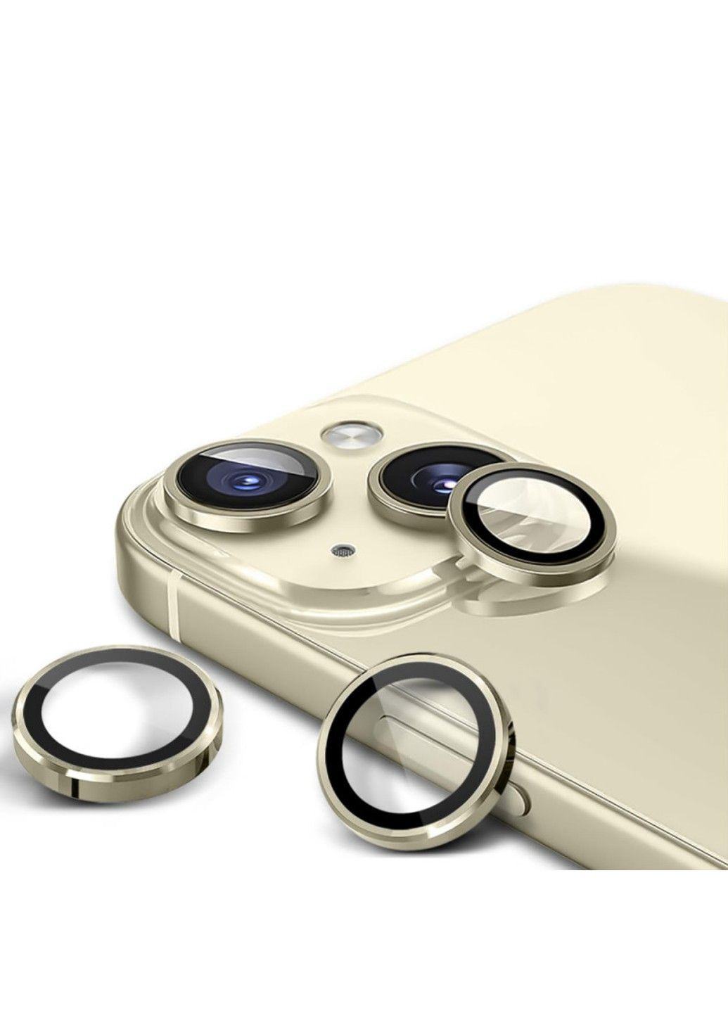 Захисне скло Metal Classic на камеру (в упак.) для Apple iPhone 14 (6.1") / 14 Plus (6.7") Epik (292005444)