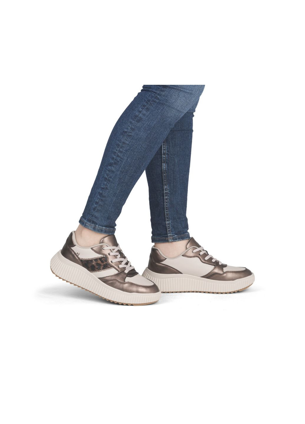 Бежеві кеди жіночі w1702-60 Rieker