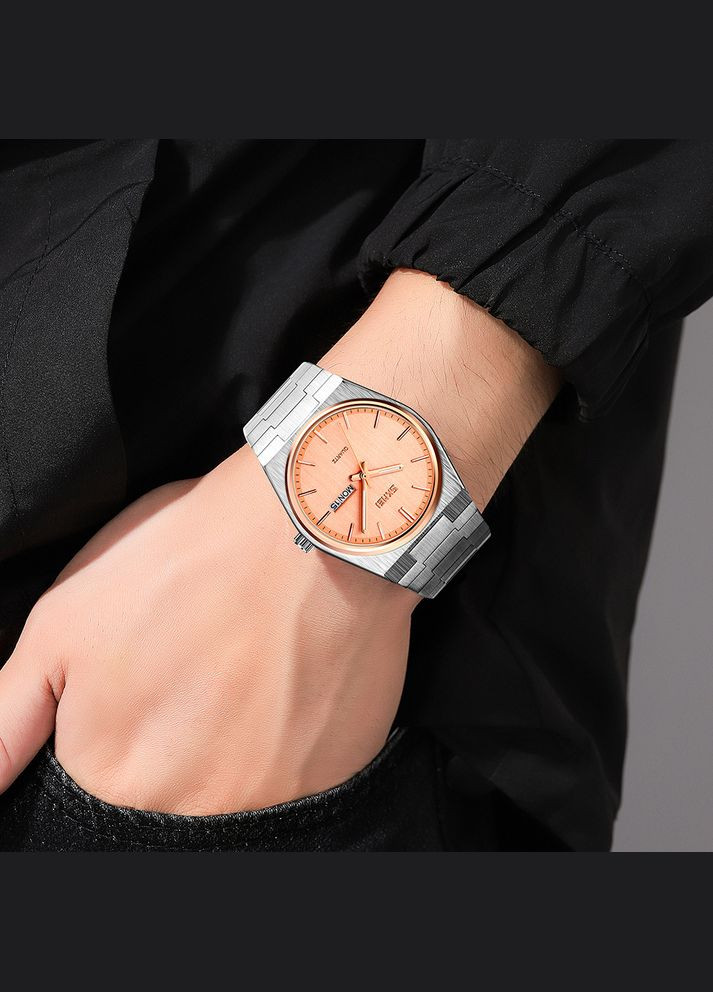 9288SIRGRG Silver-Rose Gold-Rose Gold кварцевый сasual, классический Skmei (323079671)