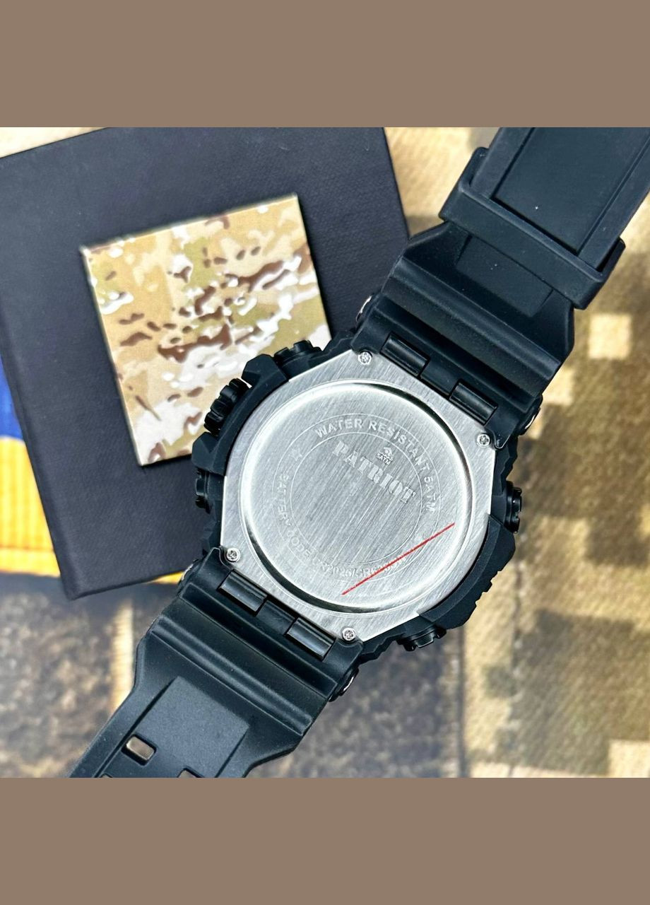 002BKUASI Тризуб срібло Чорні + Коробка Patriot (372944675)