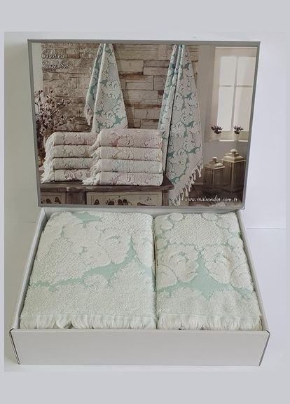 Набор полотенец Celestina ice Maison D'or м'ятний