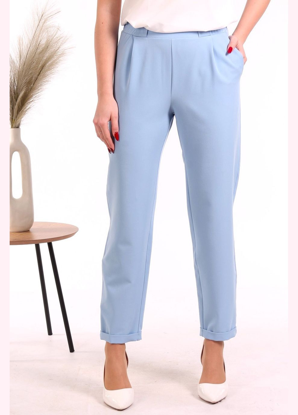 Штани завужені жіночі 5355 тіар блакитні Актуаль (322265849)