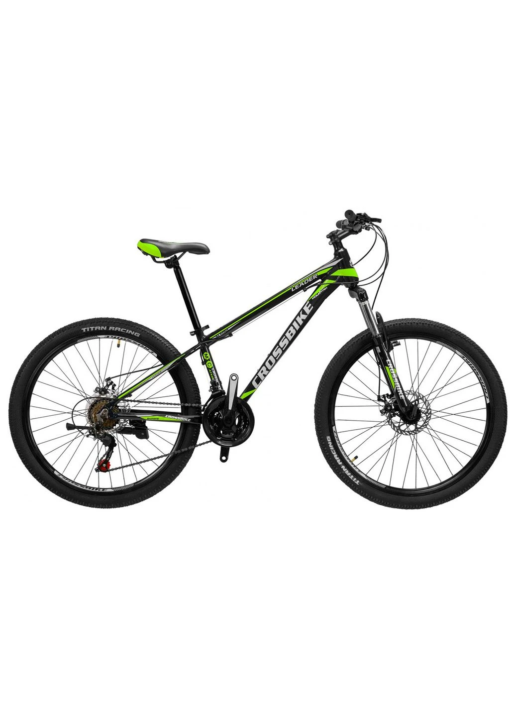 Велосипед Cross Leader 26" (2020) 2020 Чорно-жовтий Titan (394687537)