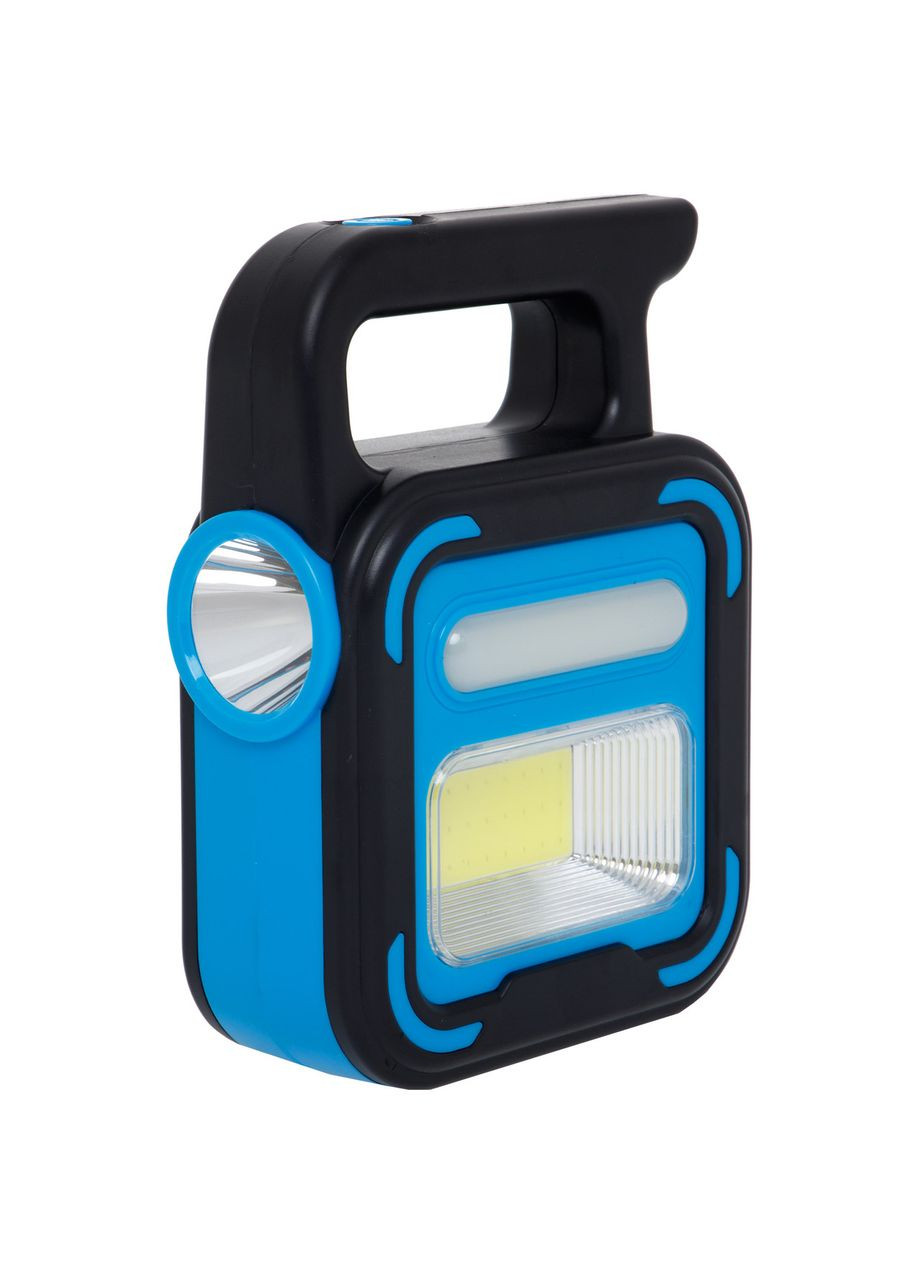 Ліхтар-прожектор переносний (пластик, LED, USB-вхід, сонячна батарея, р-р 18,6 х13, 5см, Синій) (JD-925) X-Balog (361439549)
