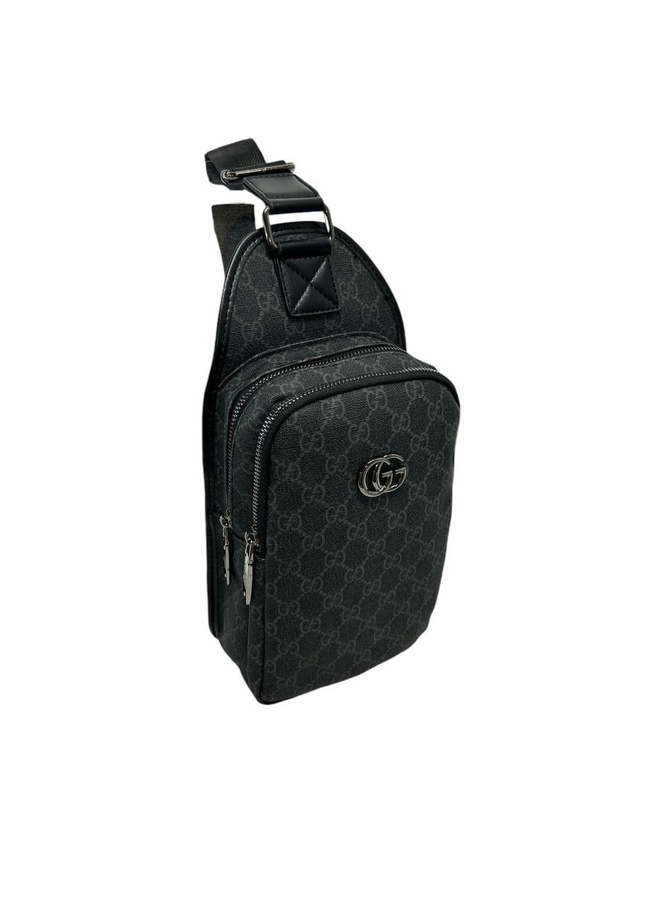 Чоловіча нагрудна сумка з натуральної шкіри G-V99803 чорна 24 x 16 x 7 No Brand (372744567)