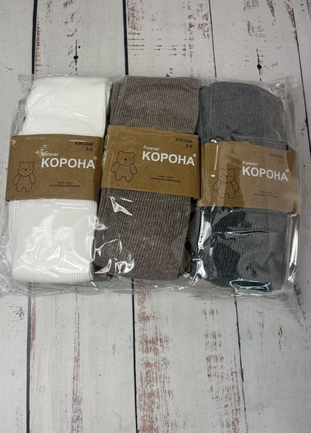 Колготки бавовняні дитячі Білий (1231) Корона (369842059)