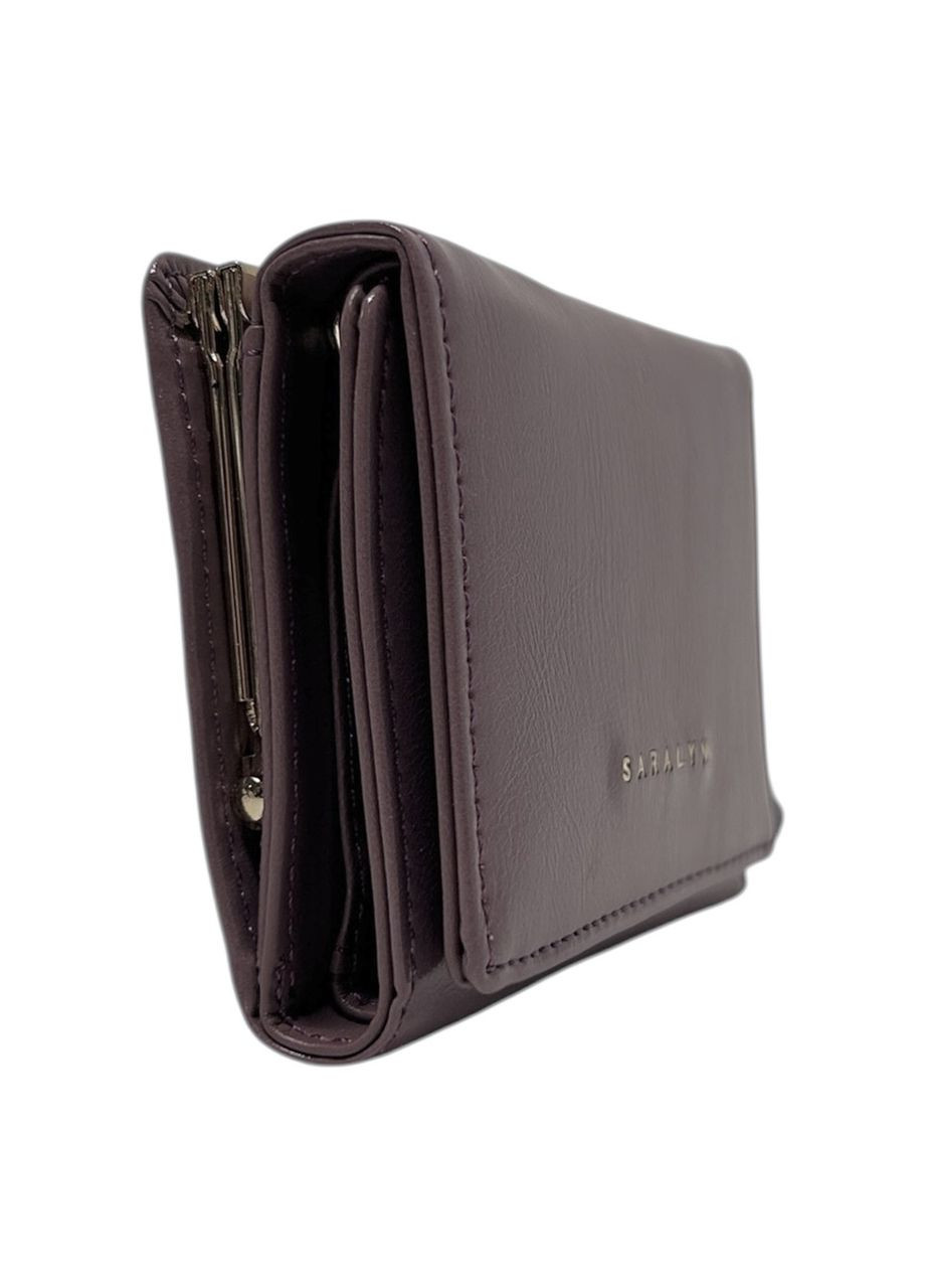 Жіночий гаманець з еко-шкіри C-0482-B сіро-блакитний 10,5 x 8,5 x 3 Saralyn (370382469)