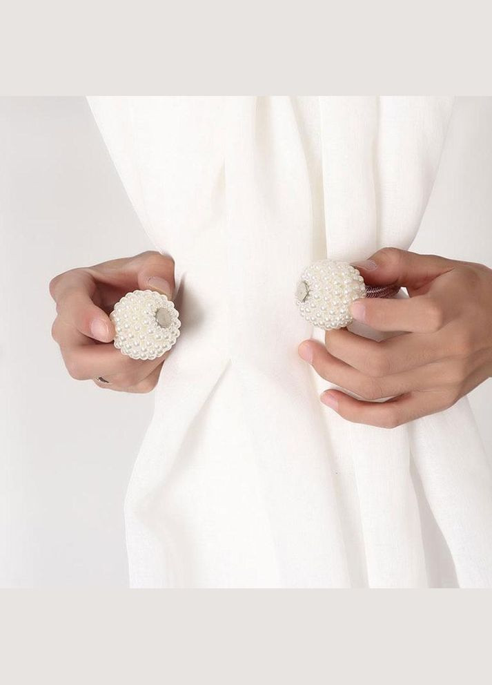 Подвязка пояса для тюля и штор на магните бежевая (OK0044_2) No Brand (303898396)