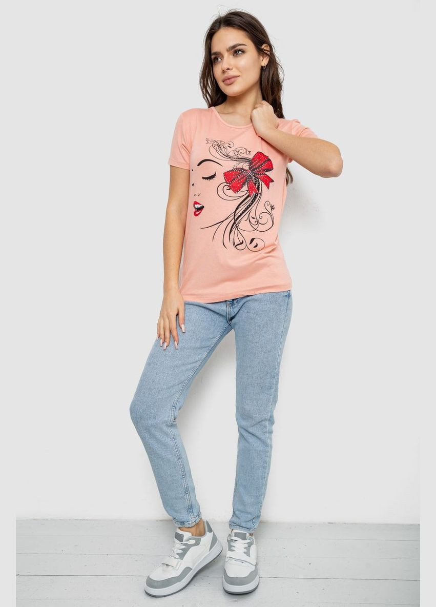 Футболка жіноча з принтом Ager 244R503 - (319359519)