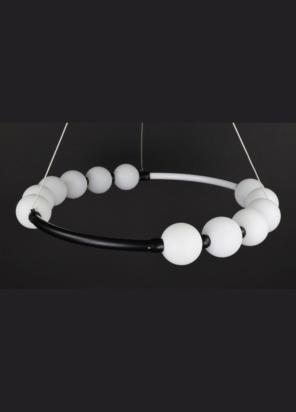 Люстра світлодіодна підвісна LED світильник для квартири на стелю лед 27725 Чорний 25-140х62х62 см. Sunnysky (364760480)