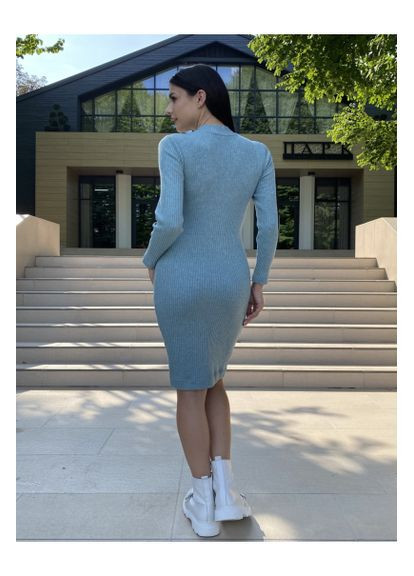 Сіро-зелена повсякденний сукня 2311 1708 Dianora