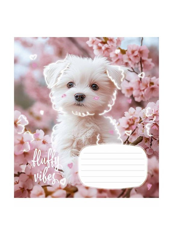 Зошит 12 арк. клітинка " " / Fluffy vibes Star (342416830)