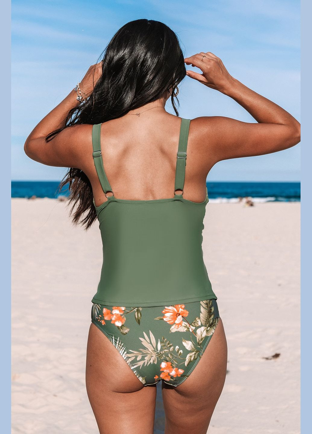 Зеленый летний купальник CUPSHE