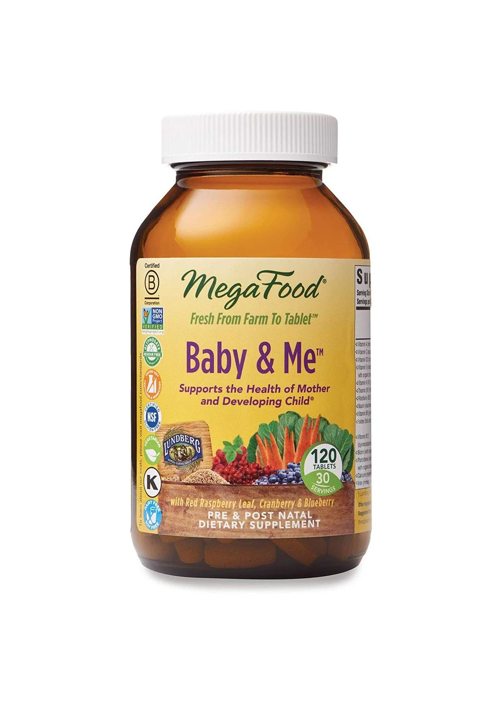 Витамины для беременных, Multivitamin & Mineral, Baby & Me,, 120 таблеток MegaFood (362372805)