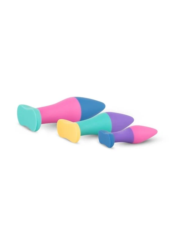 Набір різнокольорових анальних пробок Koda Butt Plug Set PMV20 (381404253)