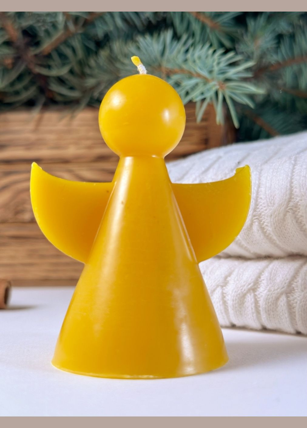 Свічка Янгол, з натуральної вощини No Brand (332312277)