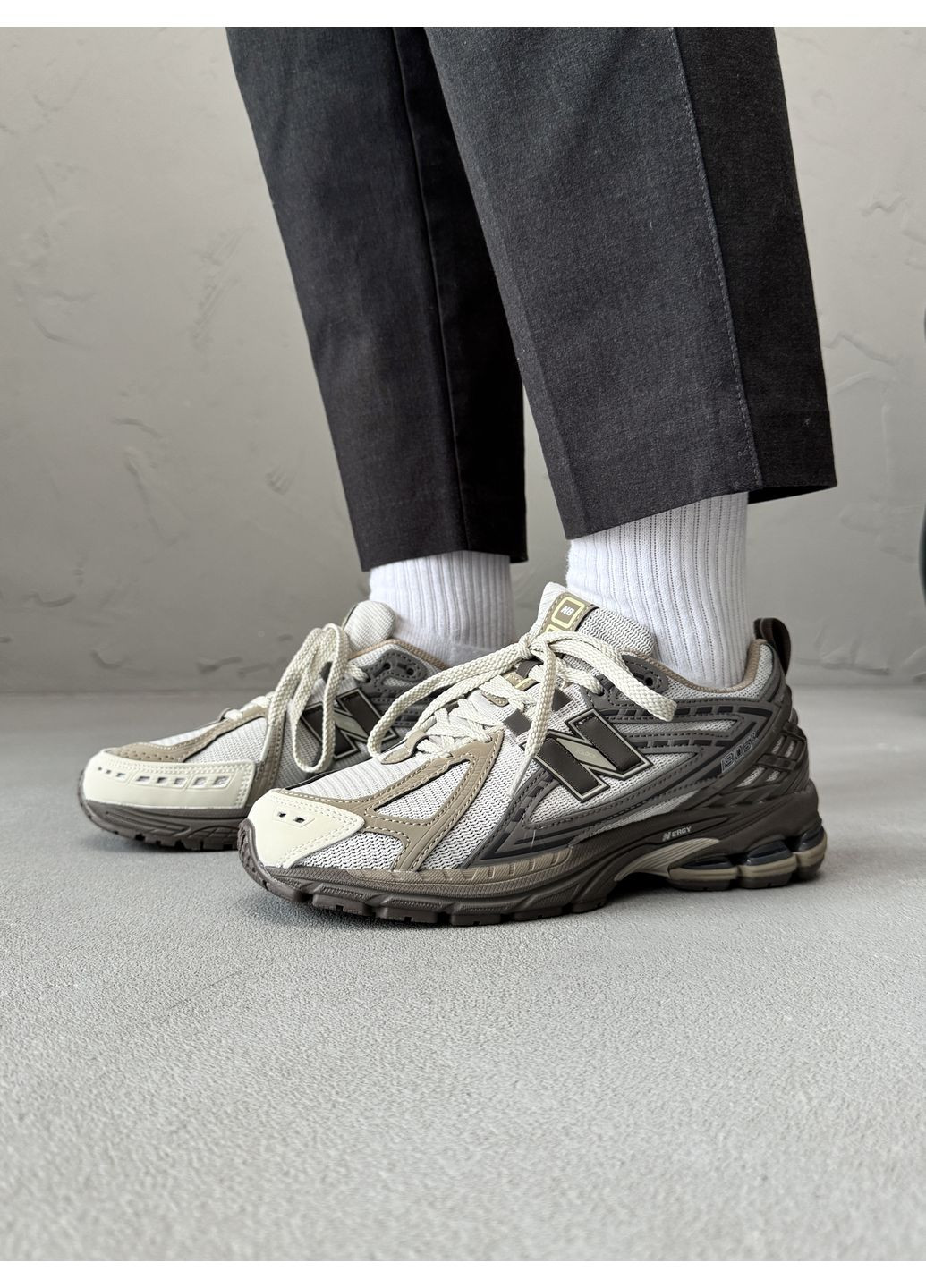 КРОССОВКИ ЖЕНСКИЕ NEW BALANCE 1906R MOCHA BROWN НЬЮ БЕЛАНС 1906R No Brand комбинированные демисезоны (368647034)