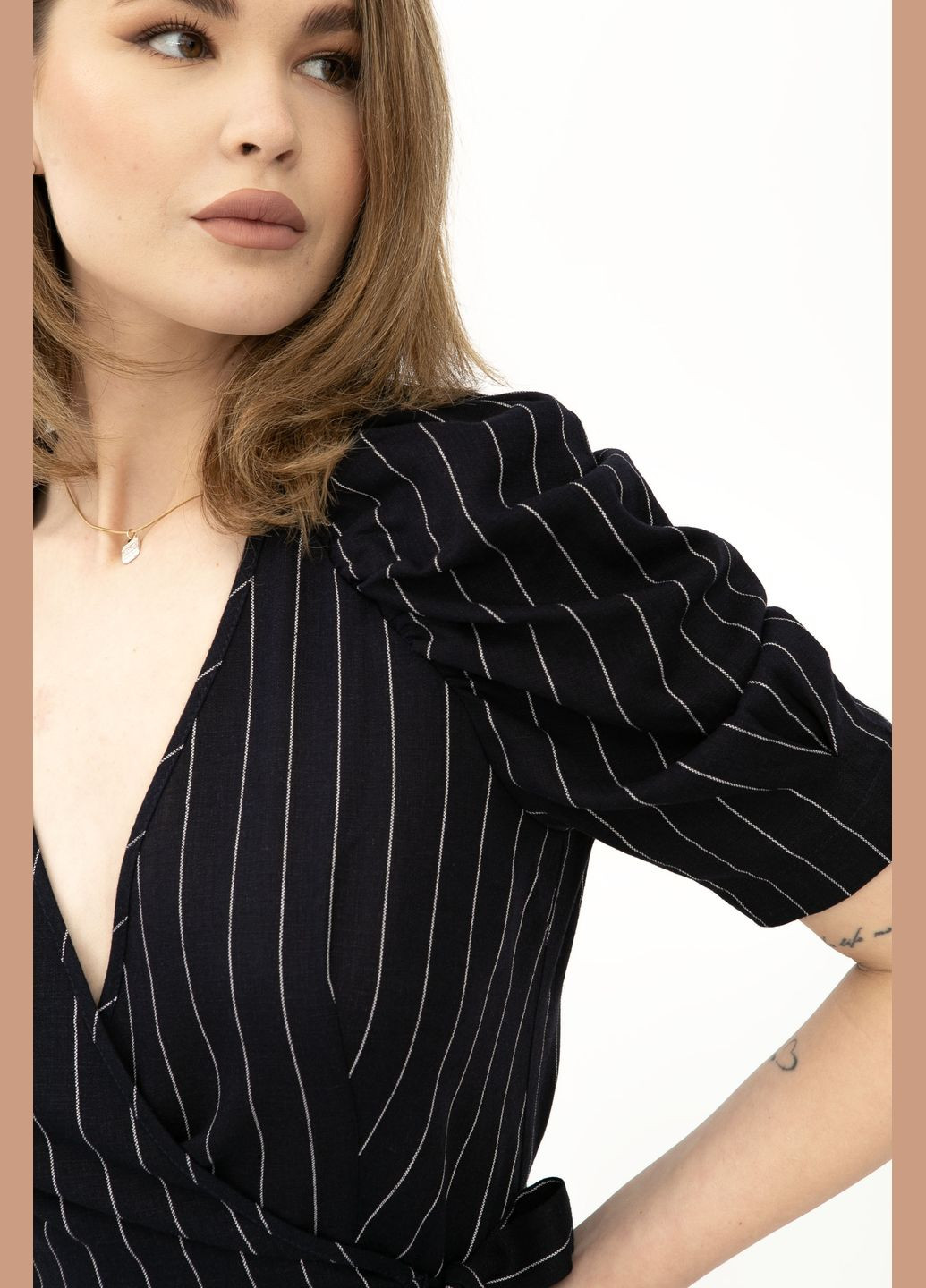 Синя ділова сукня Lesia однотонна