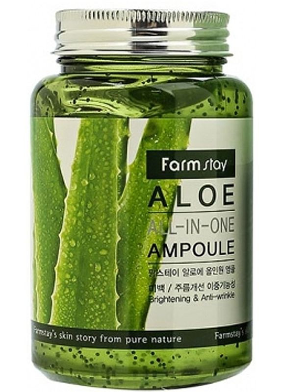 Ампульная сыворотка с экстрактом алоэ Aloe All-In-One Ampoule 250ml (2-812825) FarmStay (369795020)